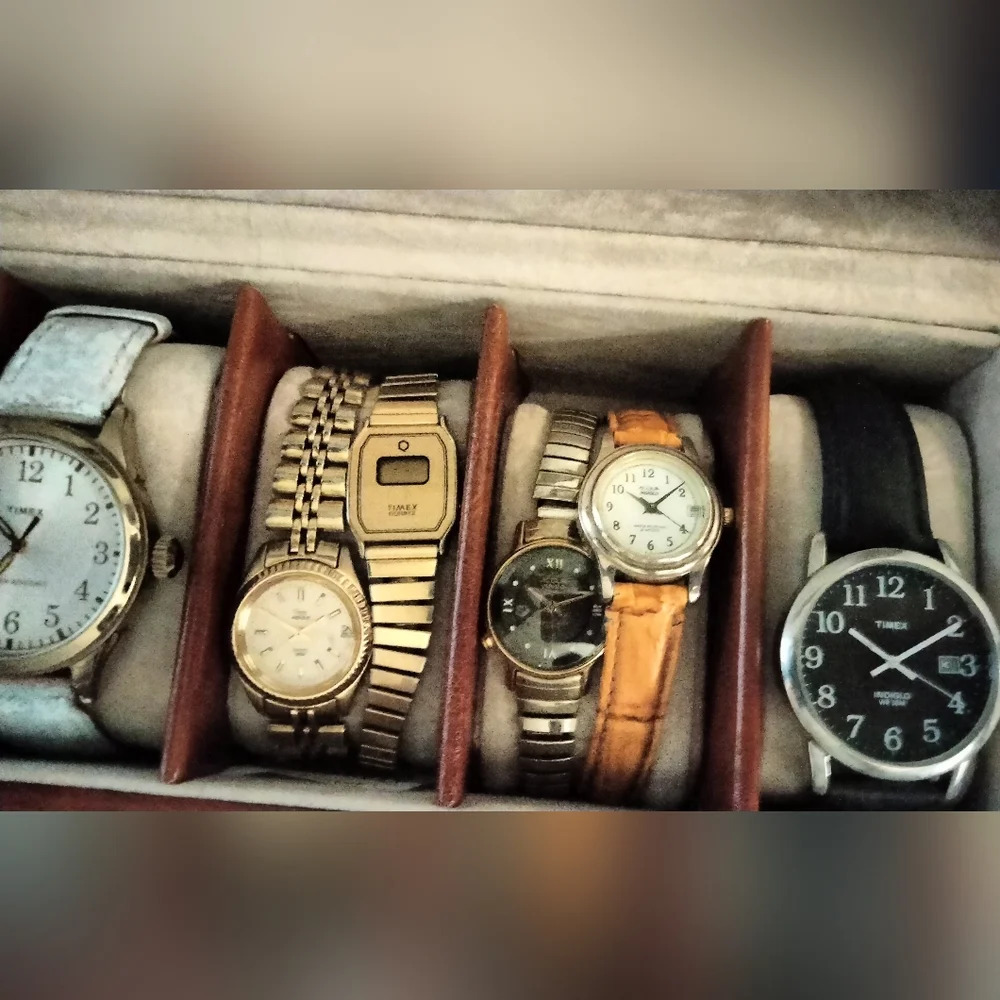 Timex Lot With Display Case - image 2